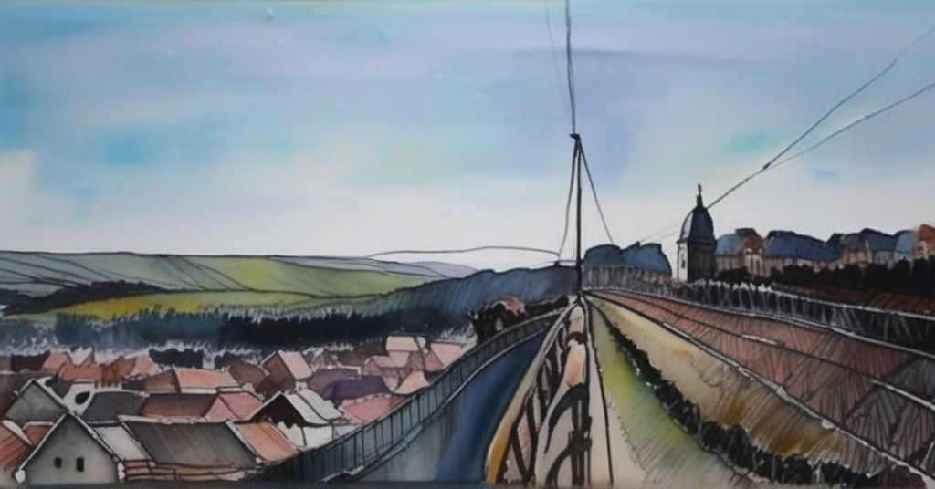 Merville-Franceville-Plage — aquarelle — France