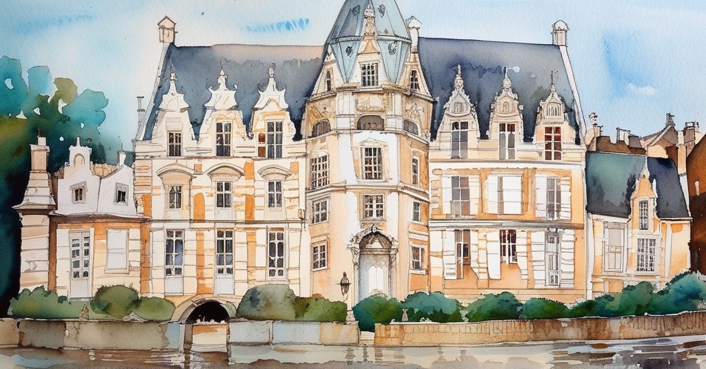 Aquarelle de Mesnil-en-Ouche