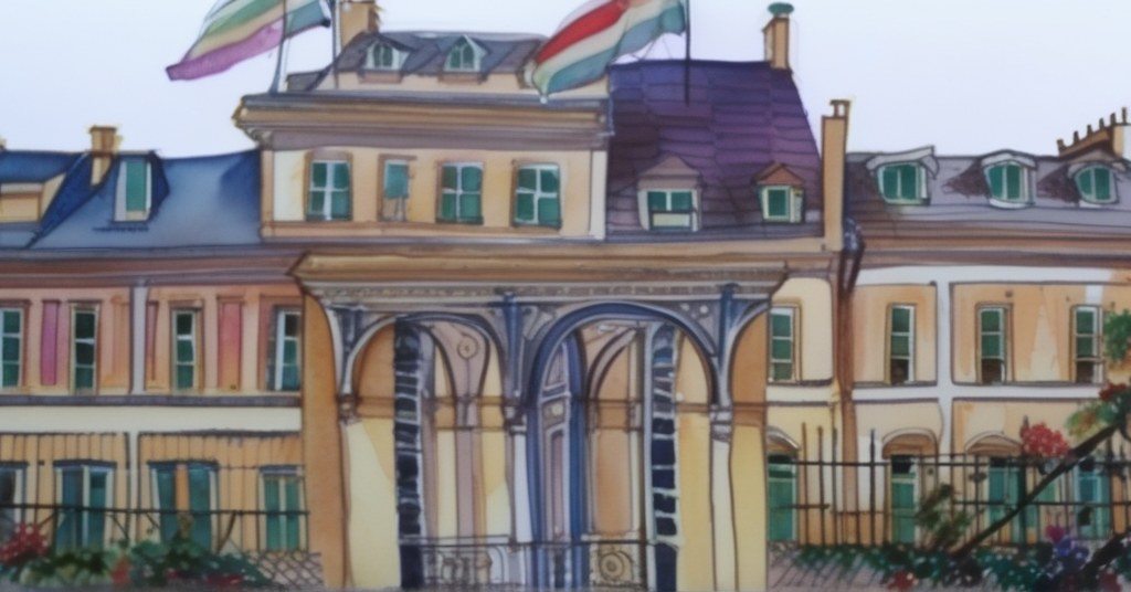 Aquarelle de Mesnils-sur-Iton