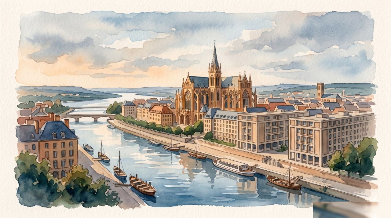 Aquarelle de Metz