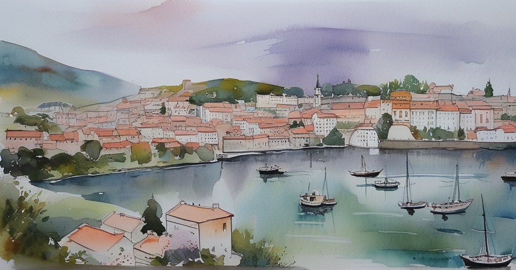 Aquarelle de Mindelo