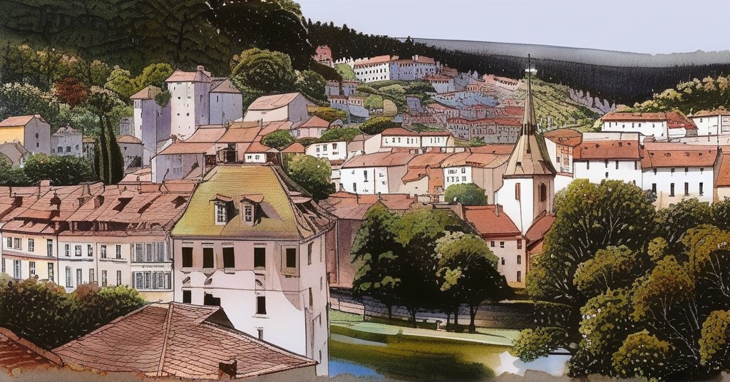 Monchique — aquarelle — Portugal