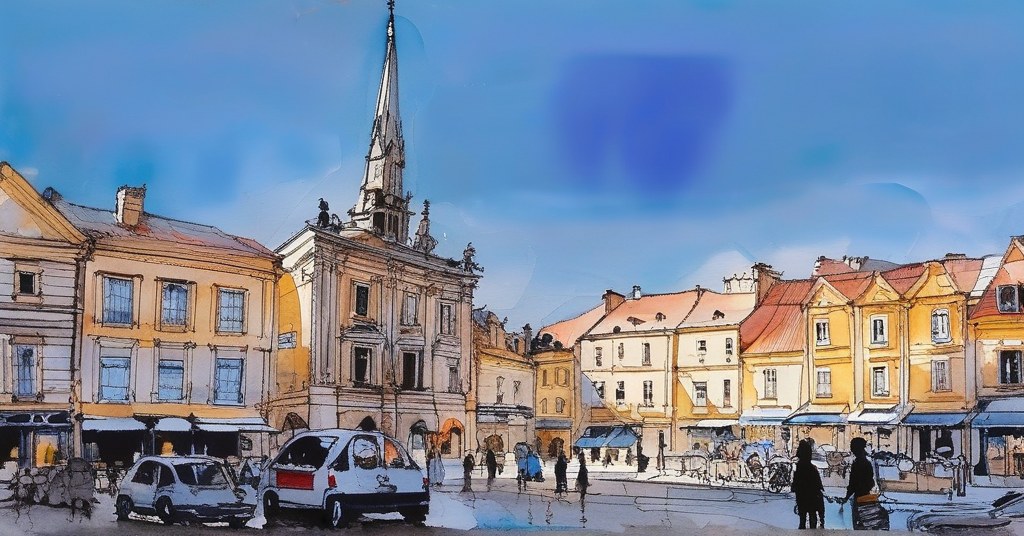 Montauban — aquarelle — France
