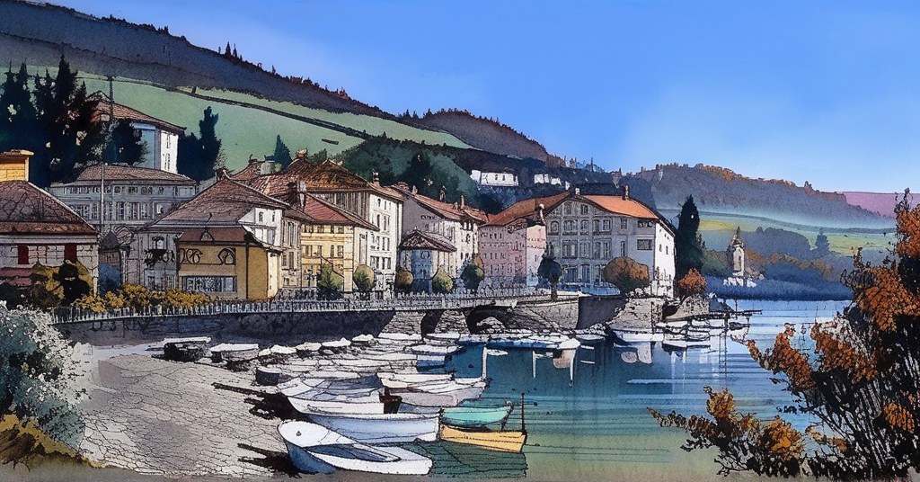 Monte-Carlo — watercolour — Monaco