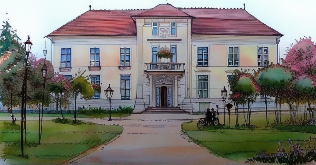 Montesson — aquarelle — France