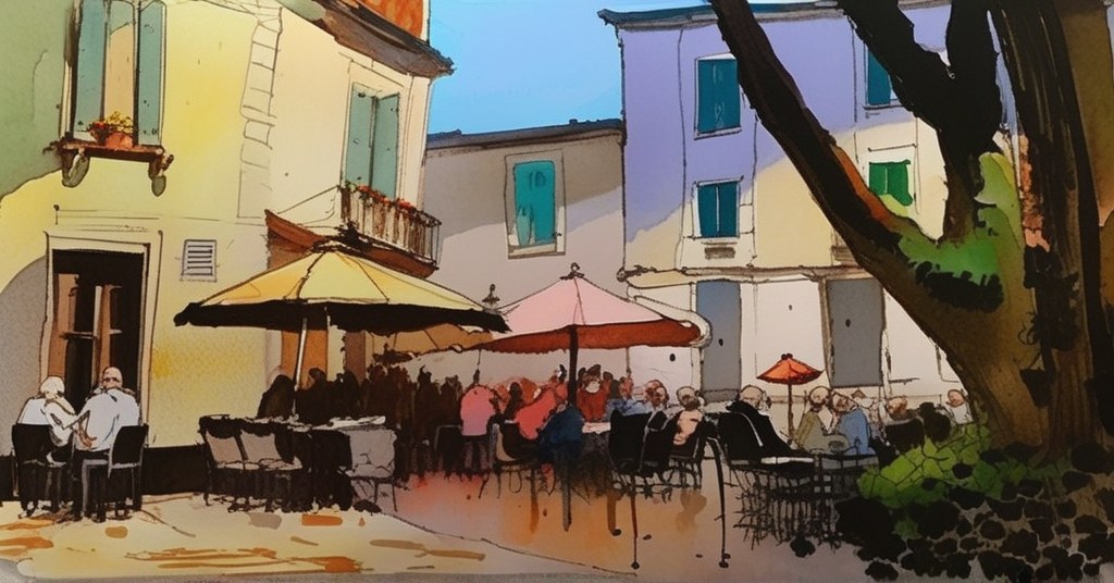 Aquarelle de Montpellier