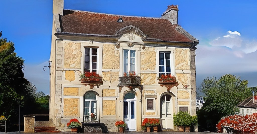Moult-Chicheboville — aquarelle — France