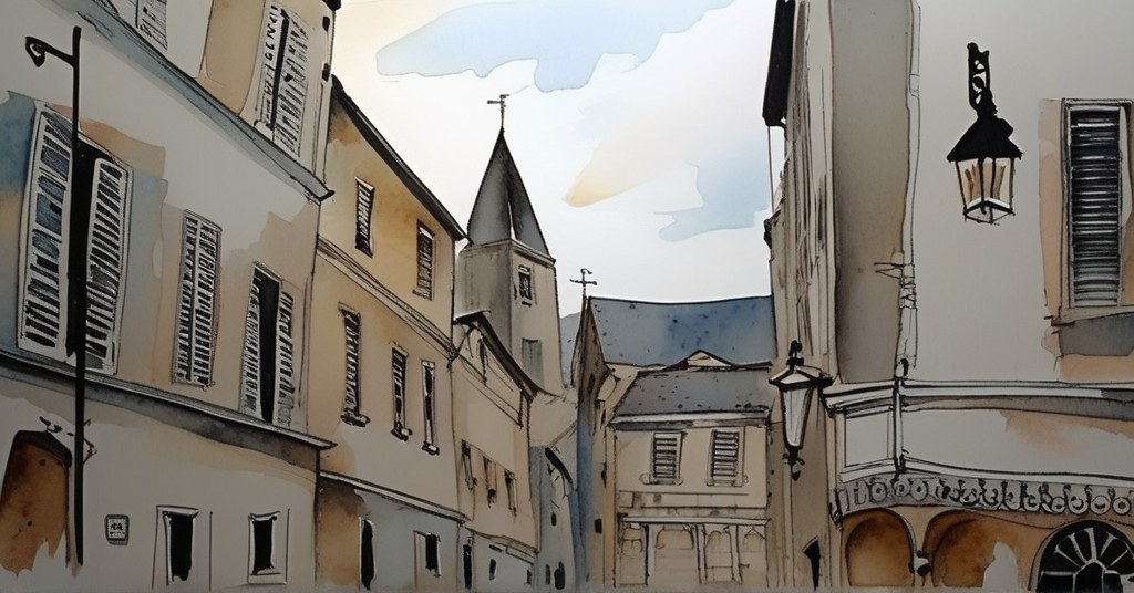 Aquarelle de Nanterre