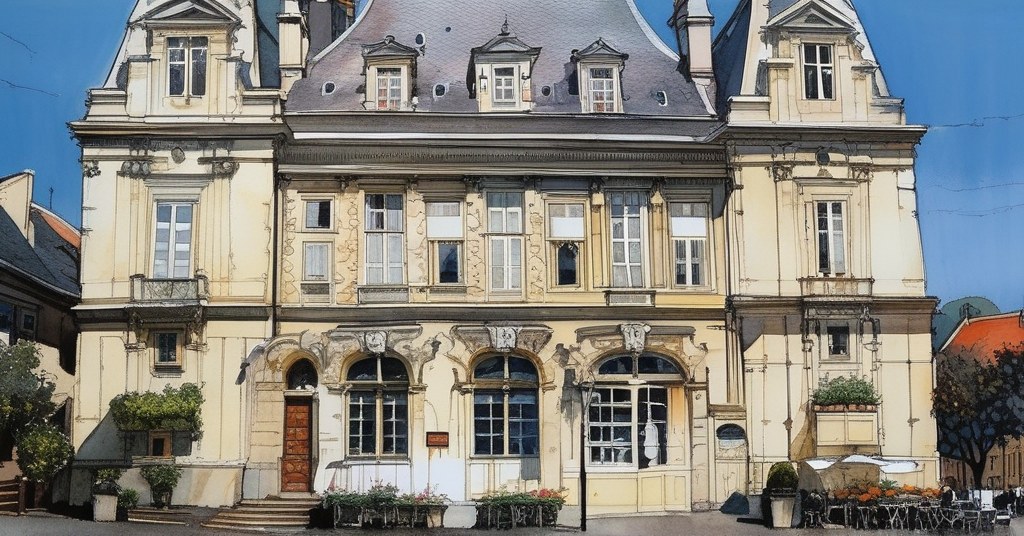 Neuilly-sur-Seine — aquarelle — France