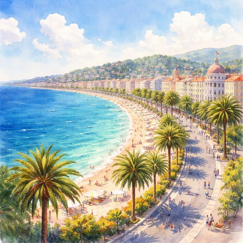 Aquarelle de Nice