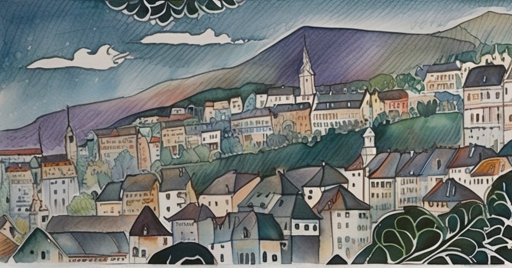 Aquarelle de Nîmes