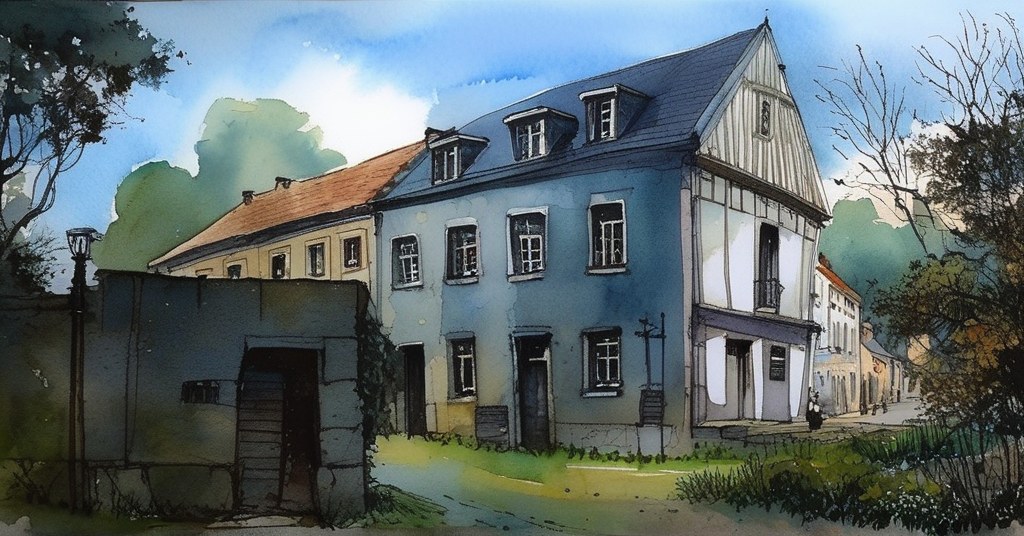 Aquarelle de Notre-Dame-de-Bondeville
