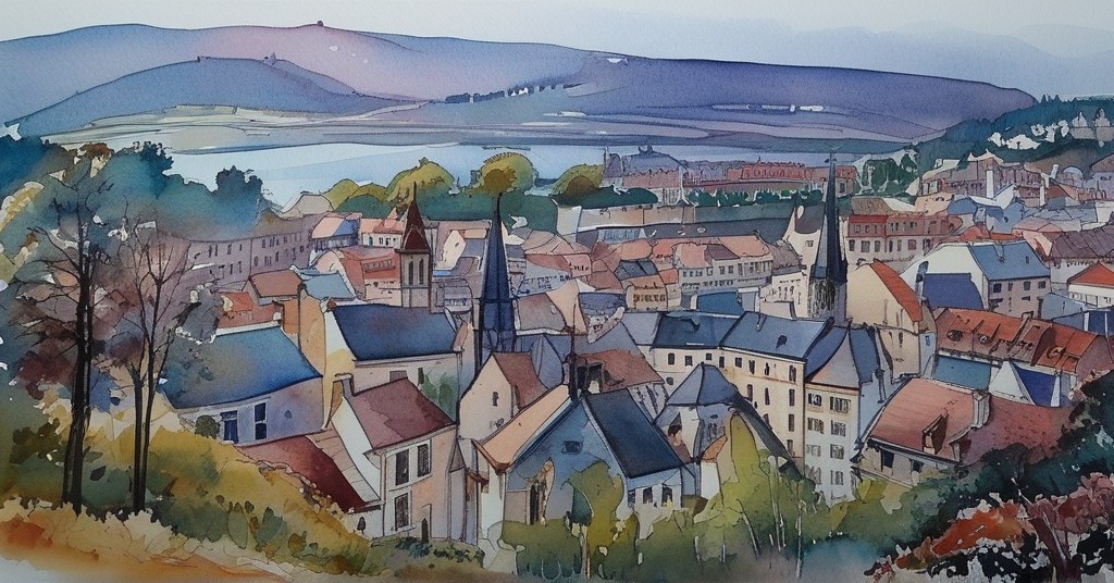 Aquarelle d’Obernai