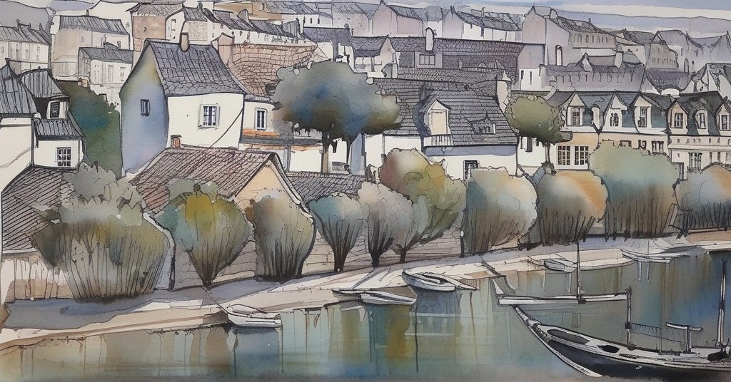Paris 16e — aquarelle — France