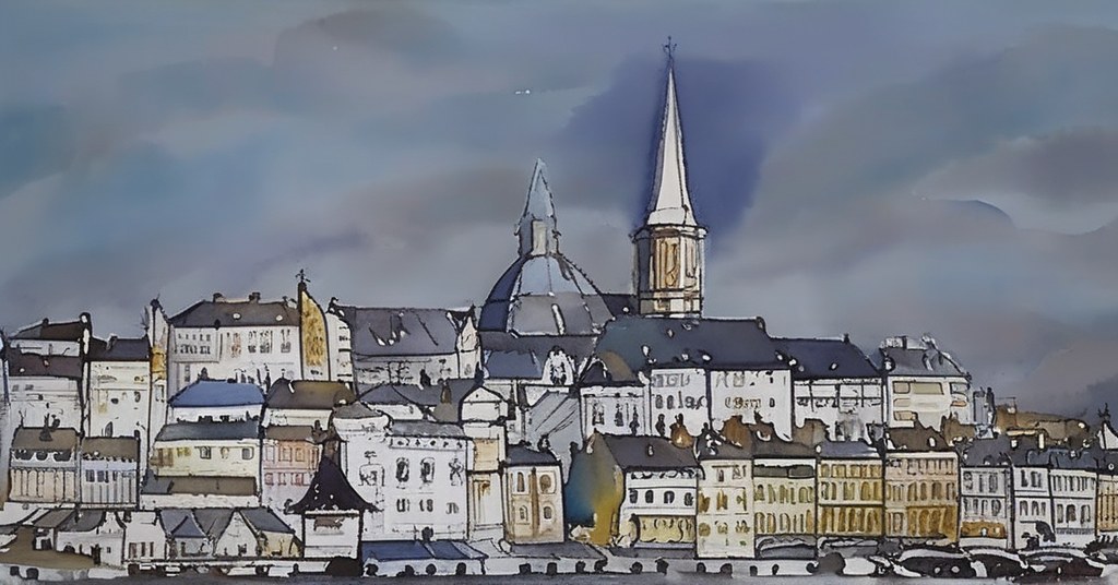 Paris 18e — aquarelle — France