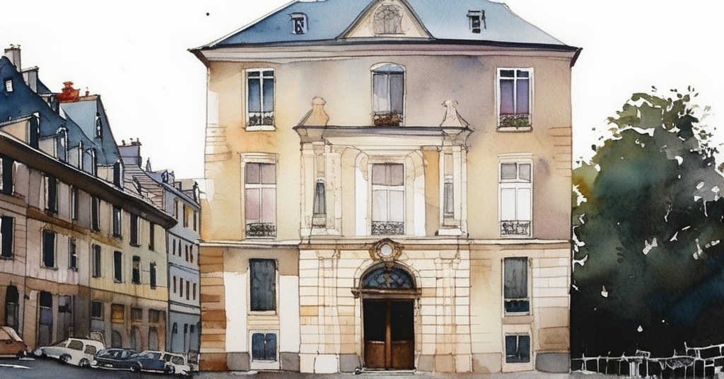 Paris 4e — aquarelle — France