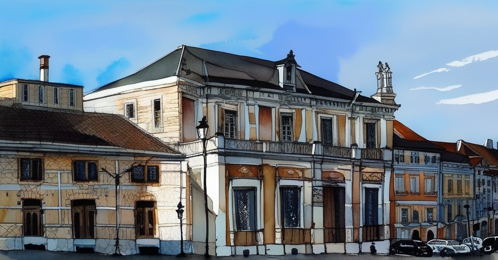 Périgueux — aquarelle — France