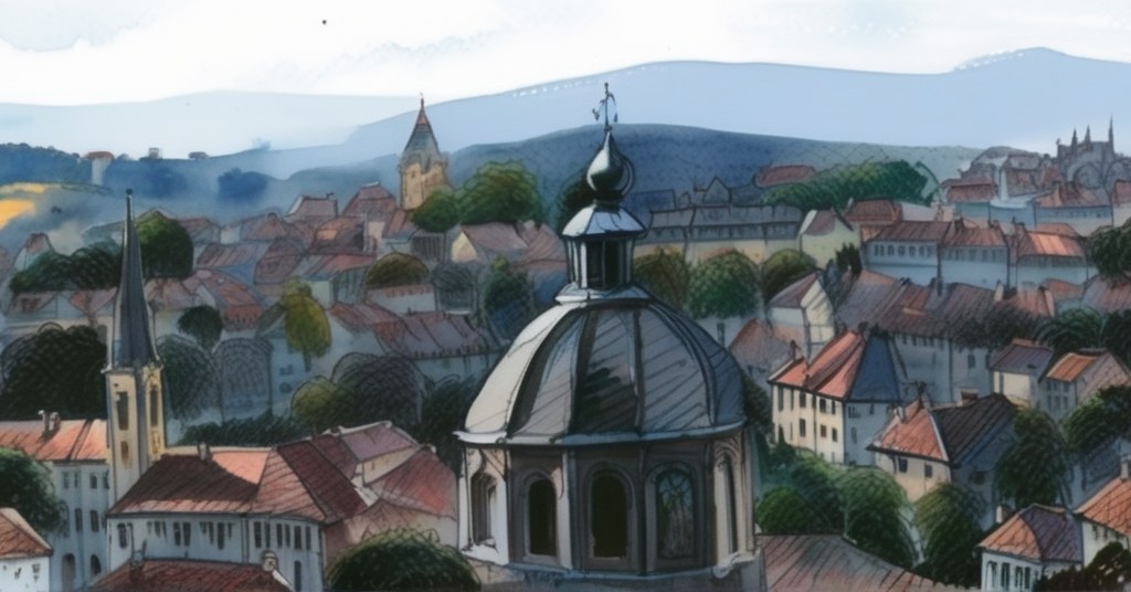 Aquarelle de Poitiers