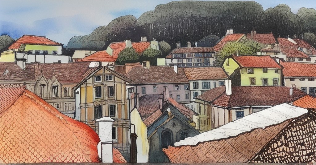 Ponte de Lima — aquarelle — Portugal
