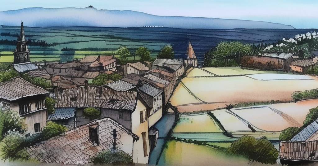 Port-Bail-sur-Mer — aquarelle — France