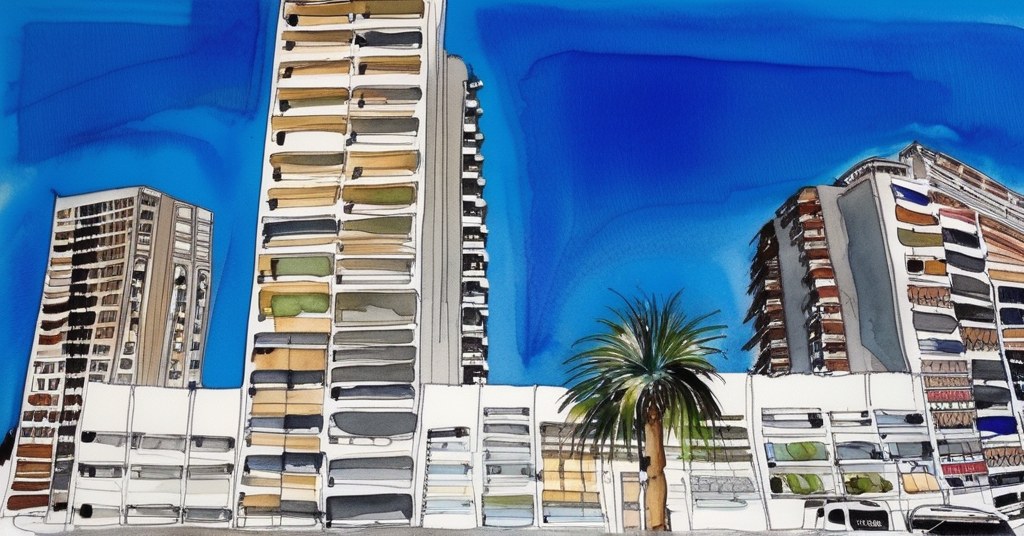 Portimão — aquarelle — Portugal