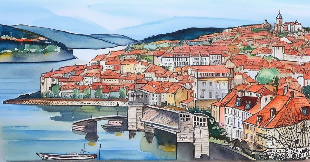 Aquarelle de Porto