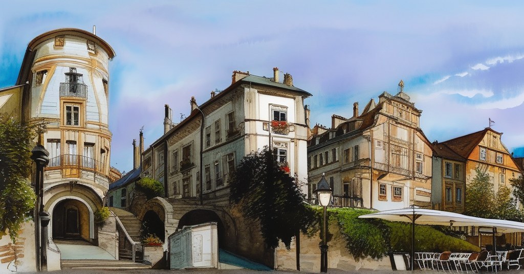 Aquarelle de Puteaux