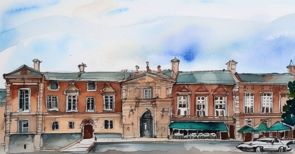 Rambouillet — aquarelle — France