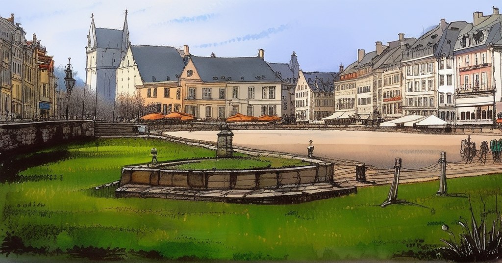 Aquarelle de Rennes
