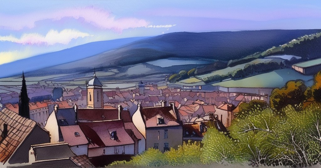 Riquewihr — aquarelle — France