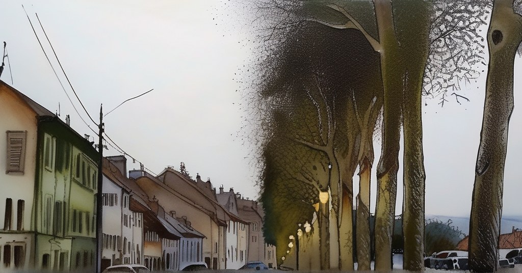 Rolleboise — aquarelle — France