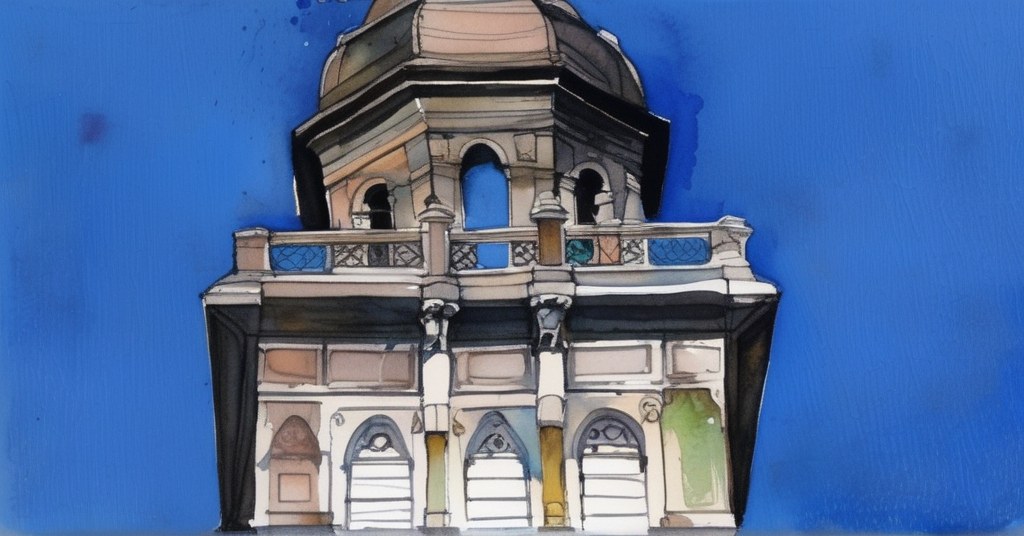 Saint-Amand-Villages — aquarelle — France