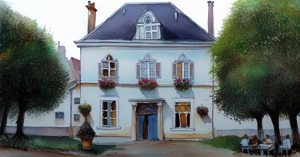 Saint-Arnoult-en-Yvelines — aquarelle — France