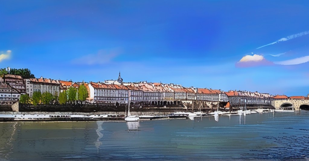 Saint-Cloud — aquarelle — France