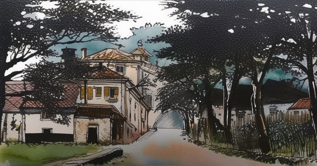 Aquarelle de Saint-Marcel