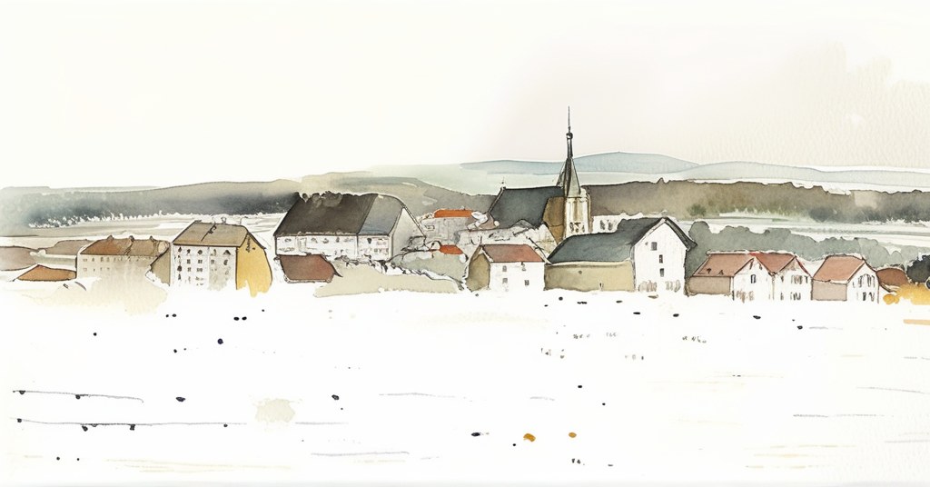 Aquarelle de Saint-Martin-de-May