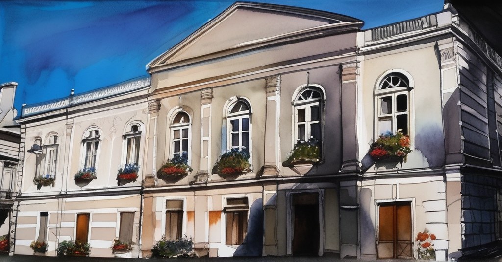 Saint-Nom-la-Bretèche — aquarelle — France