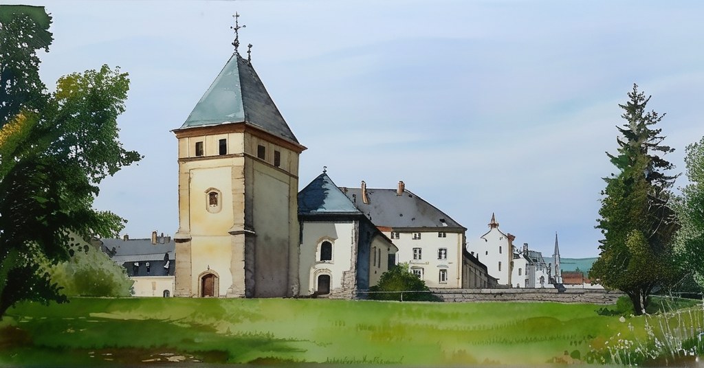 Saint-Pierre-en-Faucigny — aquarelle — France
