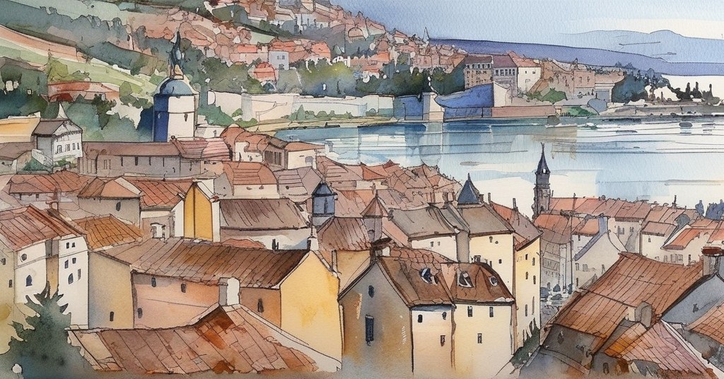 Saint-Tropez — aquarelle — France