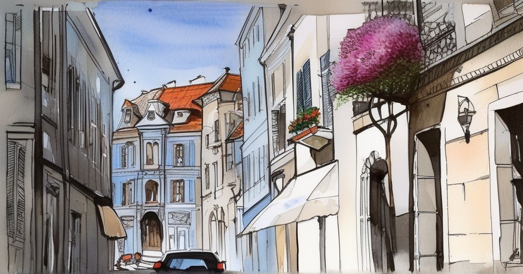 Aguarela de Santarém
