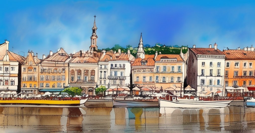 Sète — aquarelle — France