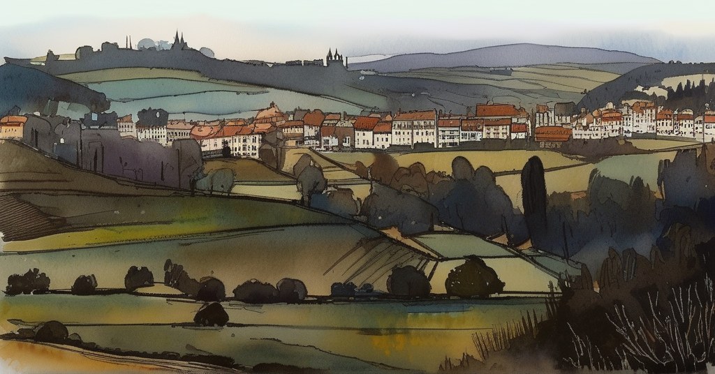 Thury-Harcourt-le-Hom — aquarelle — France