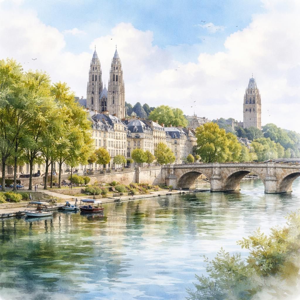 Aquarelle de Tours