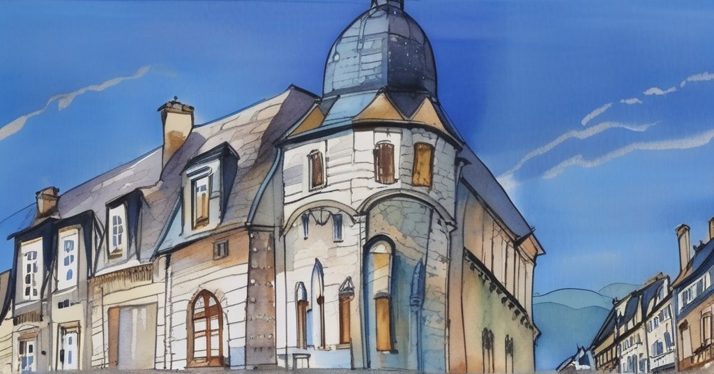 Aquarelle de Trouville-sur-Mer