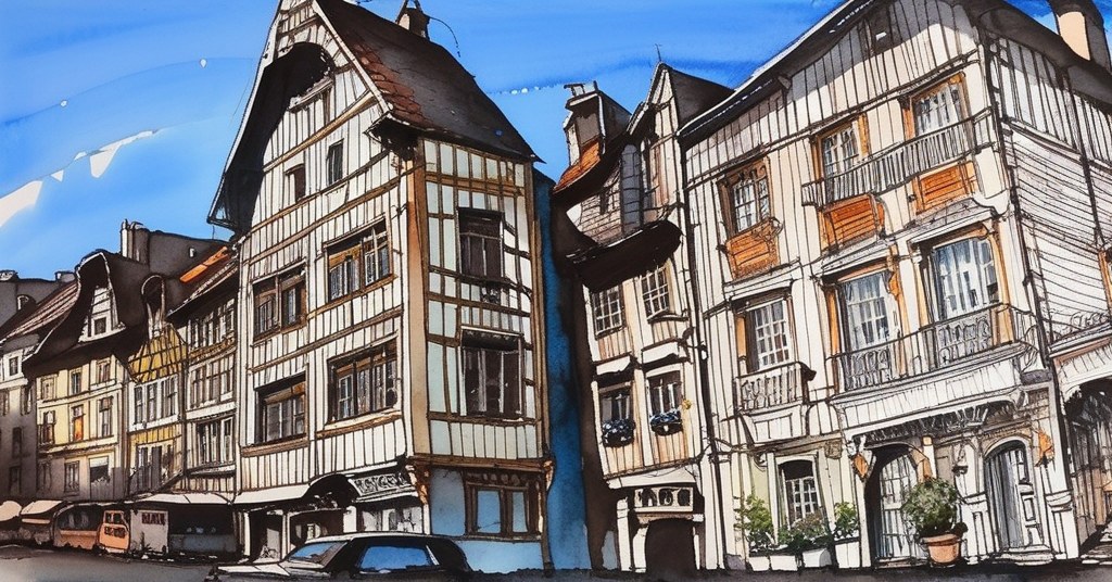 Aquarelle de Troyes