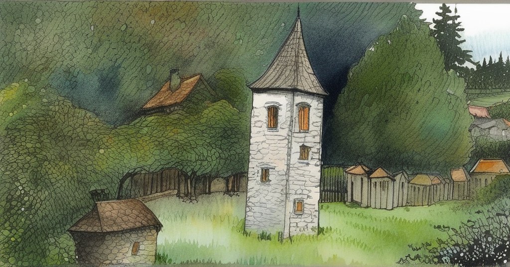 Aquarelle de Val-de-Reuil
