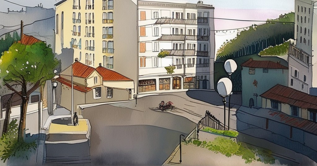 Vanves — aquarelle — France