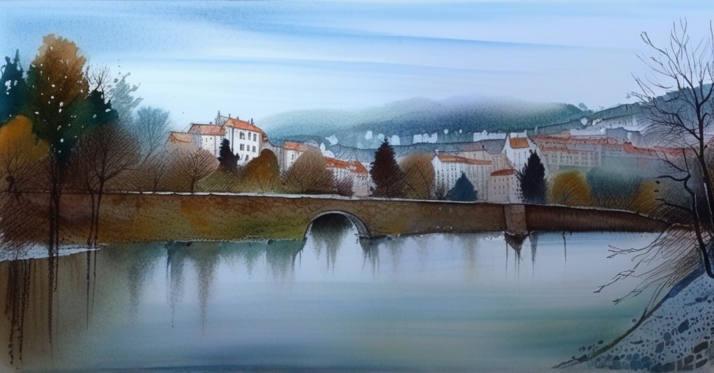 Vétraz-Monthoux — aquarelle — France