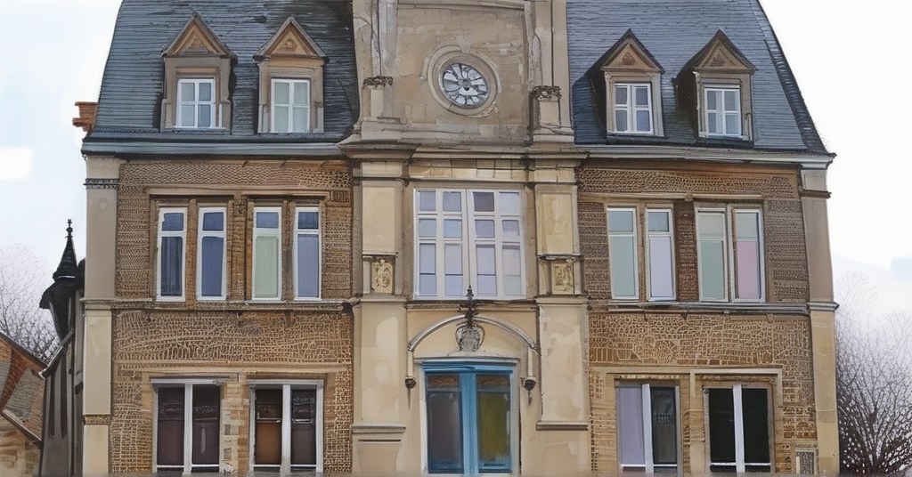 Vexin-sur-Epte — aquarelle — France