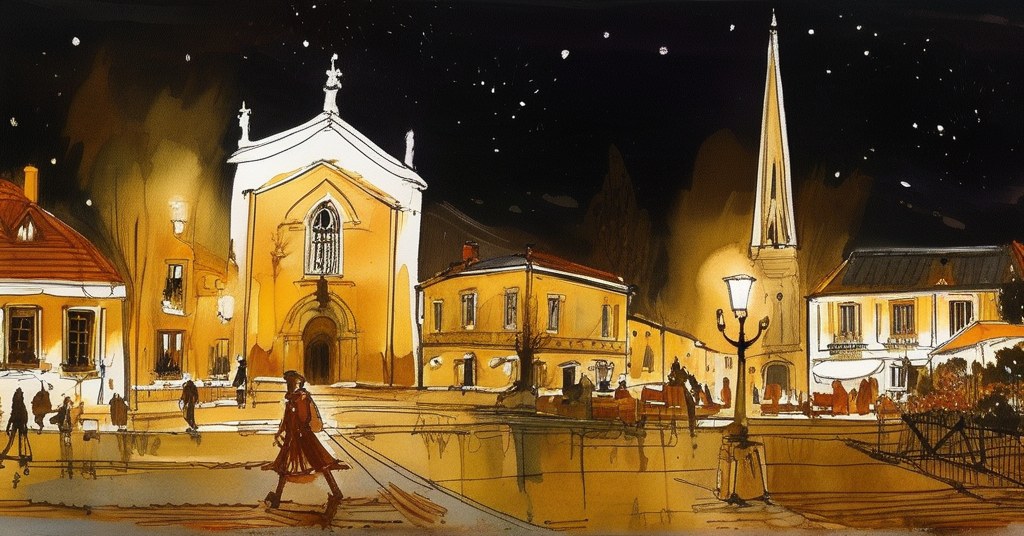 Vila Real de Santo António — aquarelle — Portugal